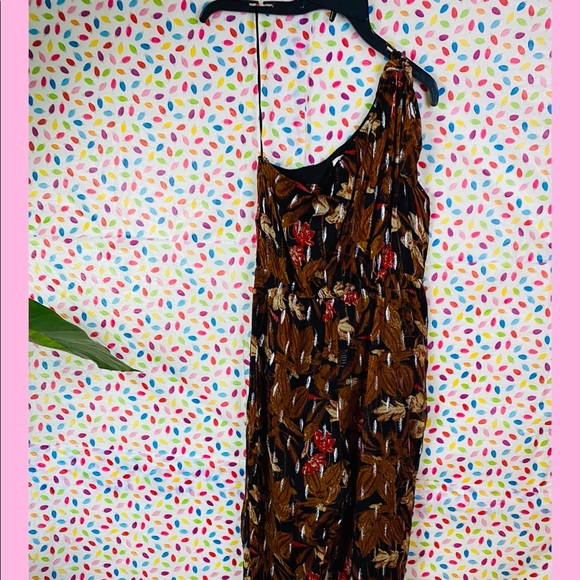 Multicolor jumpsuit side zipper, size 2, NWOT - Picture 1 of 9